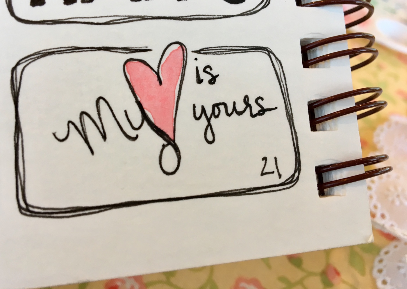Art Journal Prompt: My heart is yours