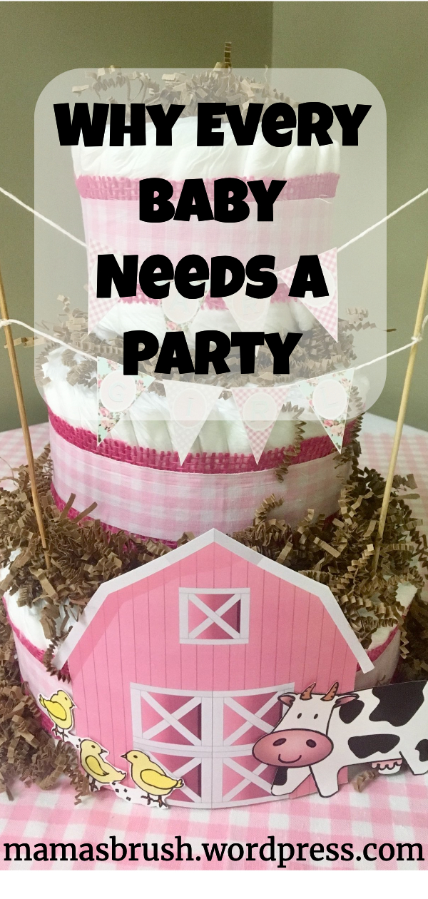 Farm Girl Diaper Cake - Every Baby Needs a Party